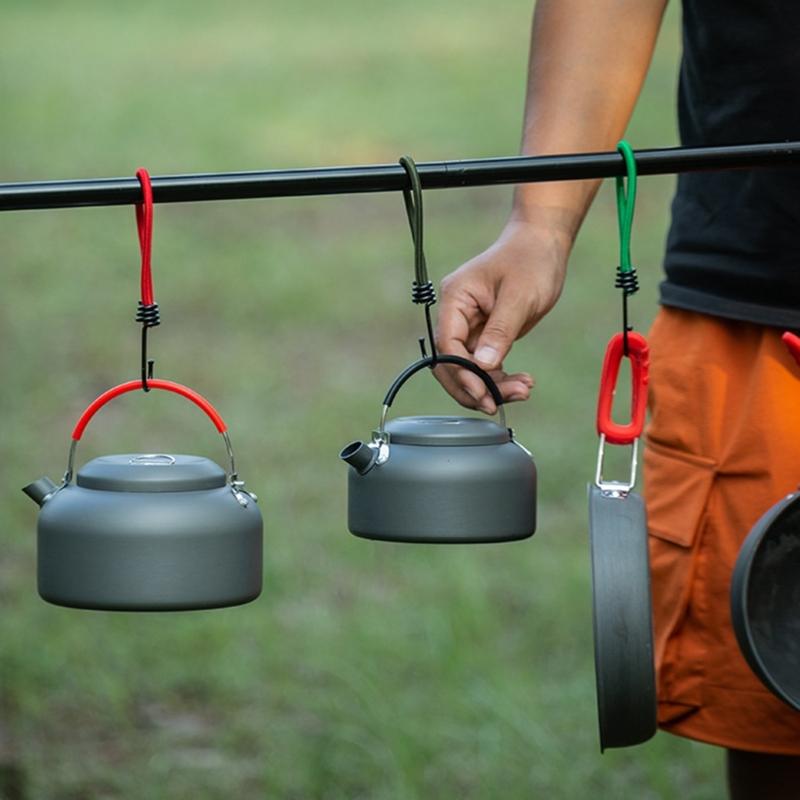 10 шт. Фиксаторы для палатки Шнур Веревка Карабин Крюк Для Кемпинга На Открытом Воздухе Палатка Эластичная Веревка Крюк Утолщенные Эластичные Ленты Веревка для Завязывания