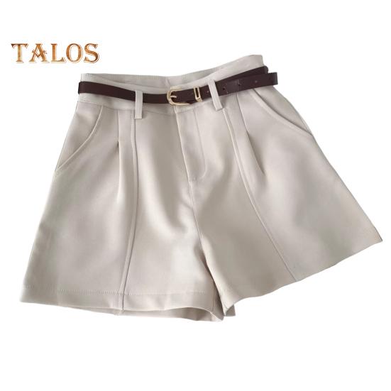 Женские шорты с высокой талией, застежкой-молнией, однотонные повседневные шорты с карманами, универсальные летние шорты