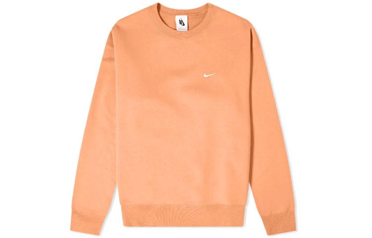 Nike Sweatshirts Men's Orange Crew Neck Moderate Regular CV0554-863