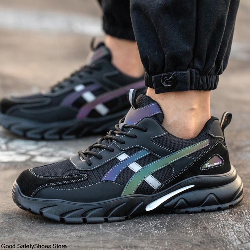 Work Sneakers Men Winter Safety Shoes Lightweight Anti-Smash Men Work Shoes Boots Women Protective Steel Toe Shoes Safety Boots