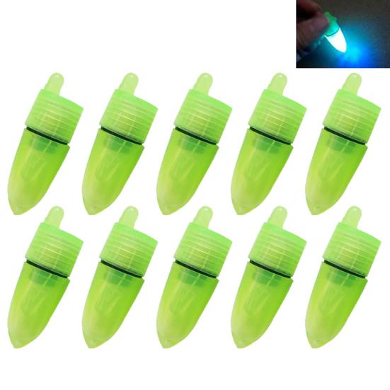 10Pcs Portable Fishing Rod LED Light Fish Bite