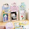 10 шт., кавайная мультяшная летняя карта для щенка, открытка на спине, Opp сумка, милая Kpop Star, 3 дюйма, фотокарта, сделай сам, декор, упаковочный материал