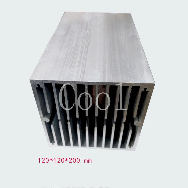 120*120*200mm Large Air-Cooled Radiator High-Power Tube Radiator Industrial Cooling Aluminum Profile Fan