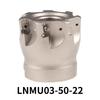 LNMU03 40/50/63/80/100 мм головка фрезерная с высокой скоростью подачи держатель инструмента для токарной обработки для двусторонней фрезерной пластины с высокой скоростью подачи LNMU0303ZER