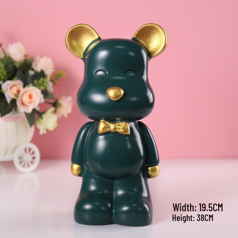 Modern Minimalist Bear Money Box: Child's Savings & Withdrawal Toy, Trendy Living Room Decor