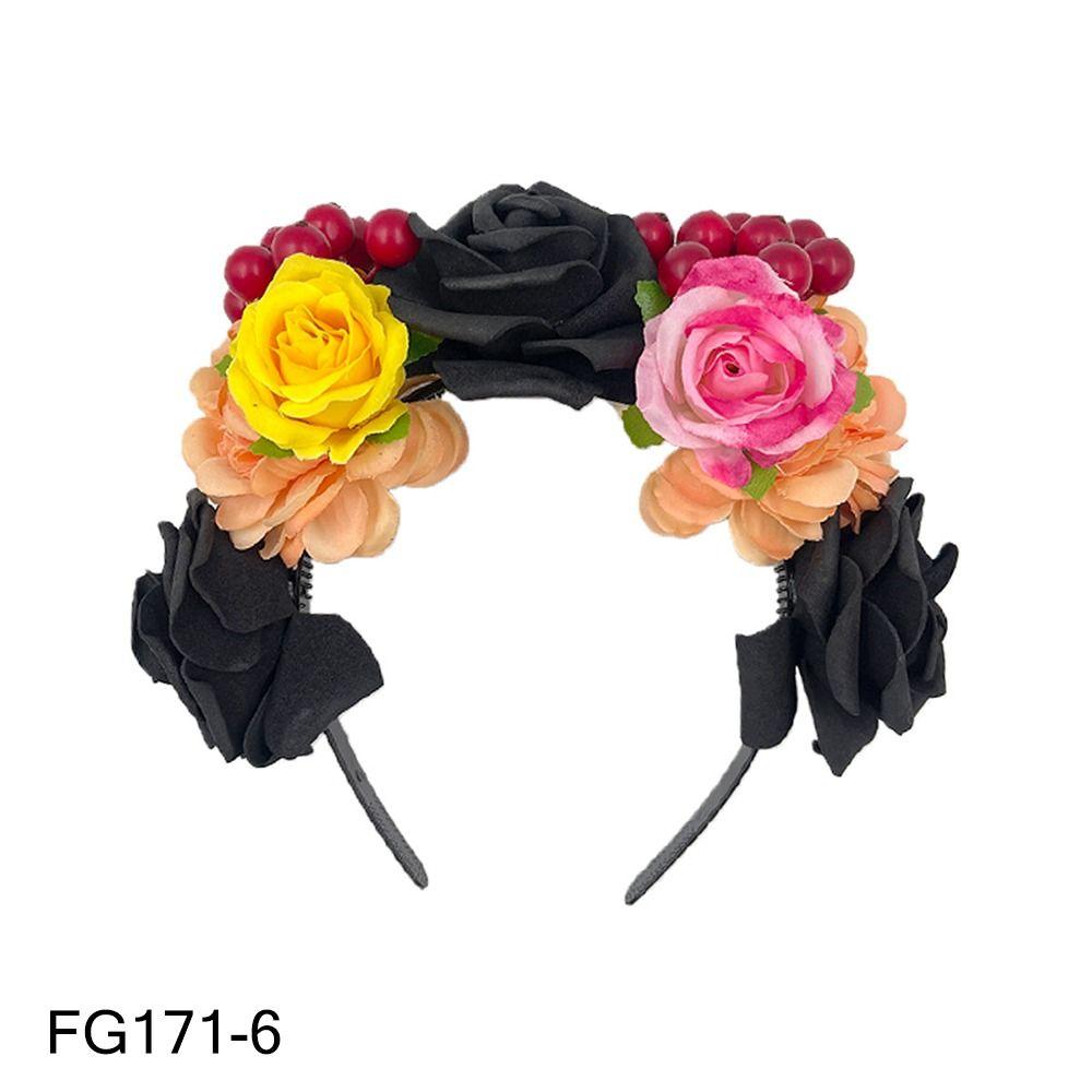 Костюм для вечеринки Хэллоуин Головной убор Фотореквизит День мертвых Головной убор для женщин