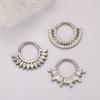 ASTM F136 Титан с Цирконием Шарнирное Кольцо в Нос 16G Септум Кликер Пирсинг Септум Дайт Хеликс Трагус Серьги Новое Боди-Пирсинг