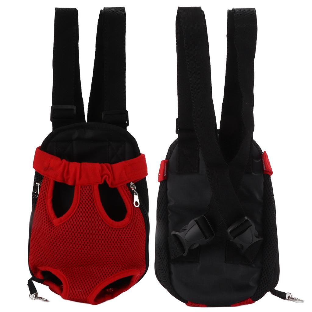 Pet Chest Backpack Breathable Portable Pet Front Cat Dog Carrier Backpack for Hiking Travel Bike Motorcycle