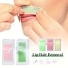 Green Aloe Vera Hair Removal Wax Strips Ready-To-Use Peel-Off Face Eyebrow Lip Non-Irritating 1/5/10/20 Small Pieces