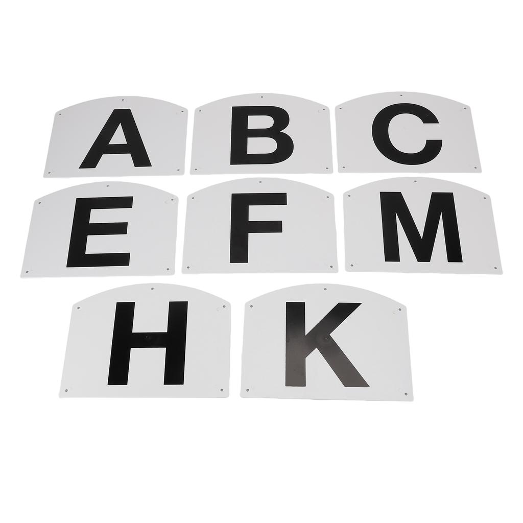 8 шт. Выездковые буквы Настенное крепление Выездковые маркеры для конных спортсменов Мероприятия включают буквы A B C E H K F M
