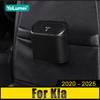 Для Kia Ceed Sportage 4 NQ5 Sorento Cerato Forte K5 DL3 Niro Soul Telluride 2020-2025 портативный автомобильный мусорный бак карманный контейнер для всякой всячины