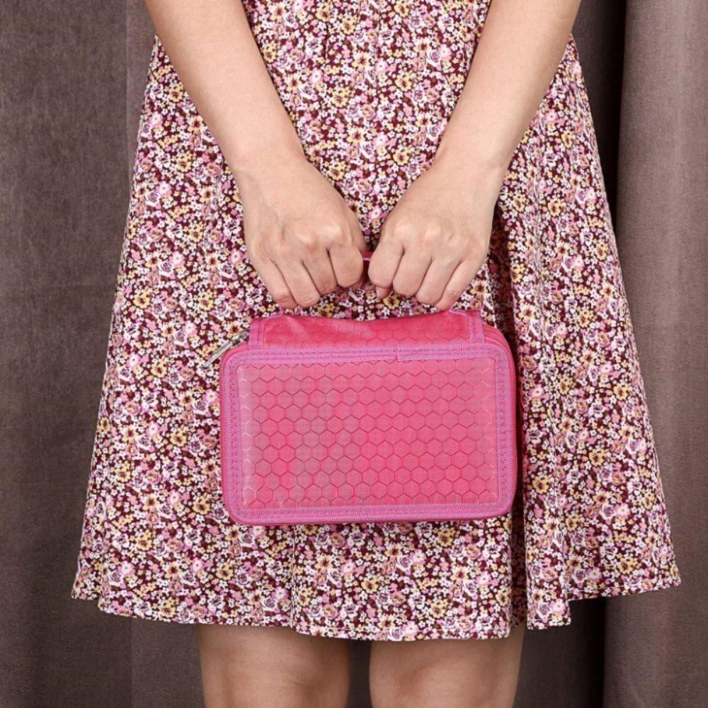 Waterproof Pen Bag Oxford Cloth Stationery Storage Bag Zipper Design Pen Pouch  Students