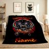 Custom Name Motorhead Tribute Flannel Blanket Throw Blanket Soft Warm Sofa Bed home Decor Unique Gift