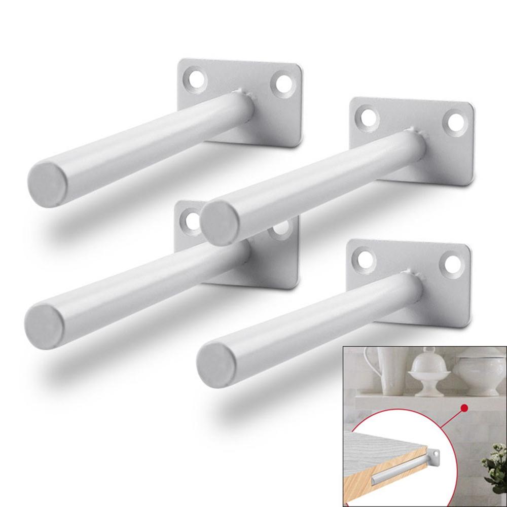 Screw Mounting Plate Floating Hidden Wall Shelves Supports Metal Brackets Shelf Bracket Concealed