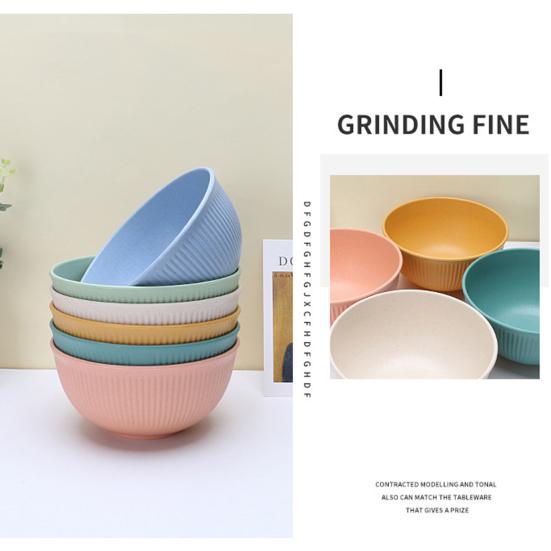 6 шт., большие миски для хлопьев, можно мыть в посудомоечной машине, без BPA, миски для еды, многоразовые миски для риса, лапши, супа, закуски, салата, фруктовые миски, кухонные принадлежности