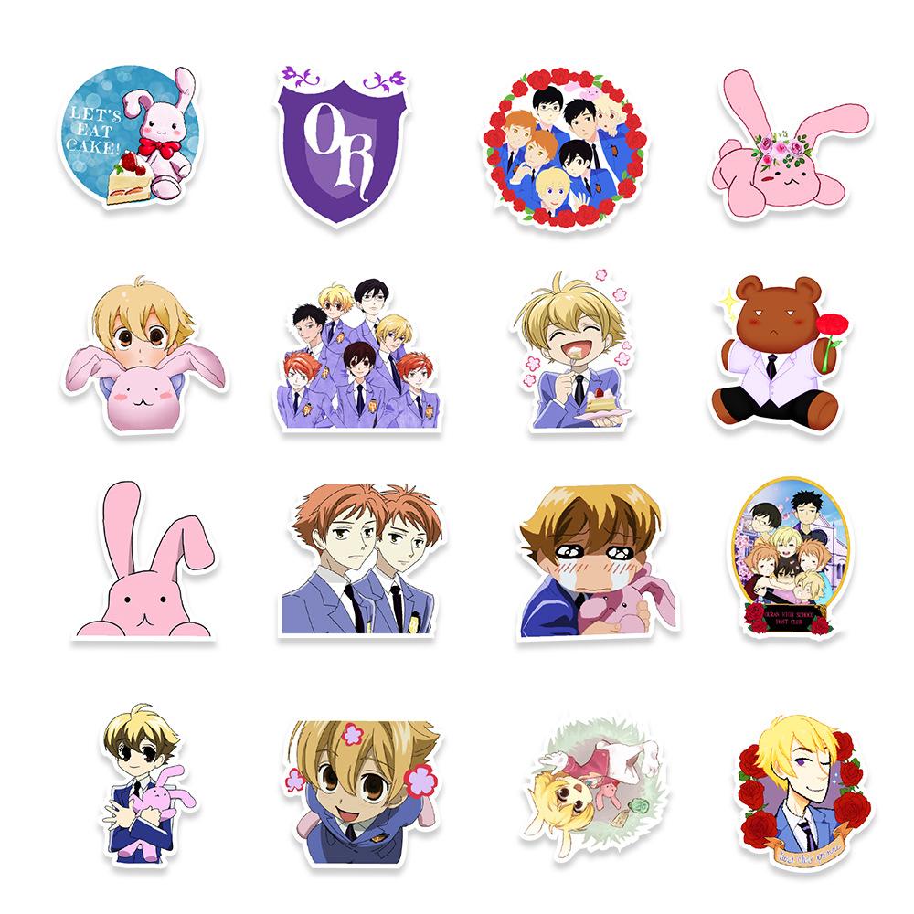 50 картинок Аниме Кампус Мужской Отдел Связей с Общественностью Граффити Наклейки Беговел Скейтборд Мотоцикл Декоративные Наклейки