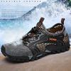 Summer Breathable Men Hiking Shoes Suede Mesh Outdoor Men Sneakers Climbing Shoes Men Sport Shoes Quick-dry Water Shoes