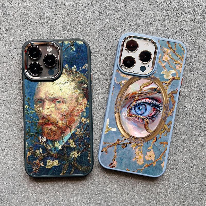 Силиконовые чехлы для телефона с художественной росписью для iPhone 11 12 13 14 15 Pro Max X XS XR 7 8 Plus SE 2020 15 14 Plus Ударопрочный чехол