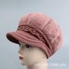 Шапка Женская Зимняя Утепленная Шерстяная Шапка Шапка Кроличий Мех Вязаная Шапка Теплая Хлопковая Шапка