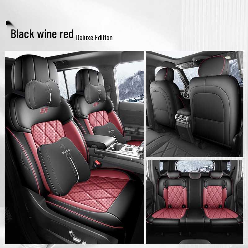 Перфорированная кожаная подушка на сиденье автомобиля Jetour Traveler C-DM - износостойкая, с полным покрытием, для пятиместного автомобиля