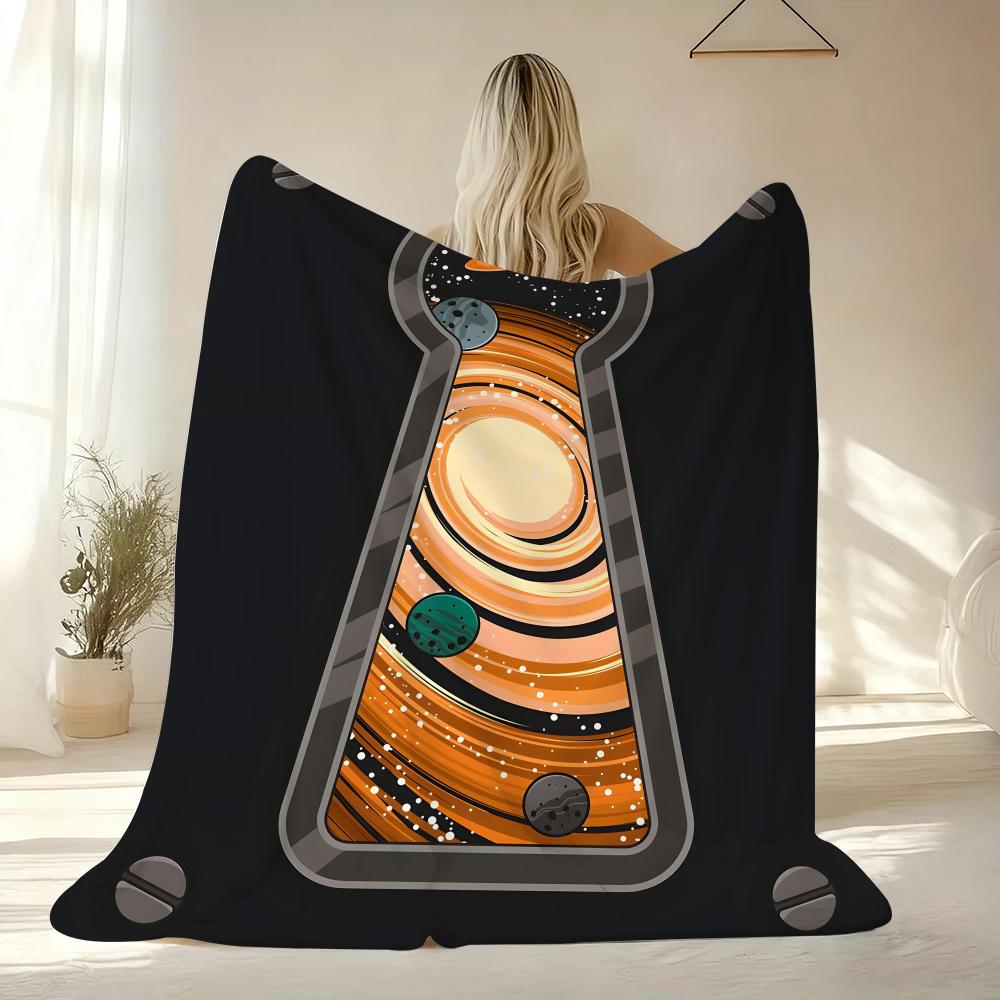 Gateway to the Cosmos Throw Soft Flannel AC Blanket Lightweight Summer Nap Throw Cozy Blanket for Sofa Bed Travel Home