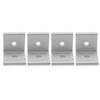 4pcs Connector Corner Angle Bracket Connection Joint Aluminum Profile (White 3030)