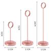 Stainless Steel Table Number Holder Round Card Holder New Paper Stand