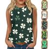 Женские повседневные туники, топы для ношения с леггинсами, летние рубашки без рукавов с принтами, майки, блузки