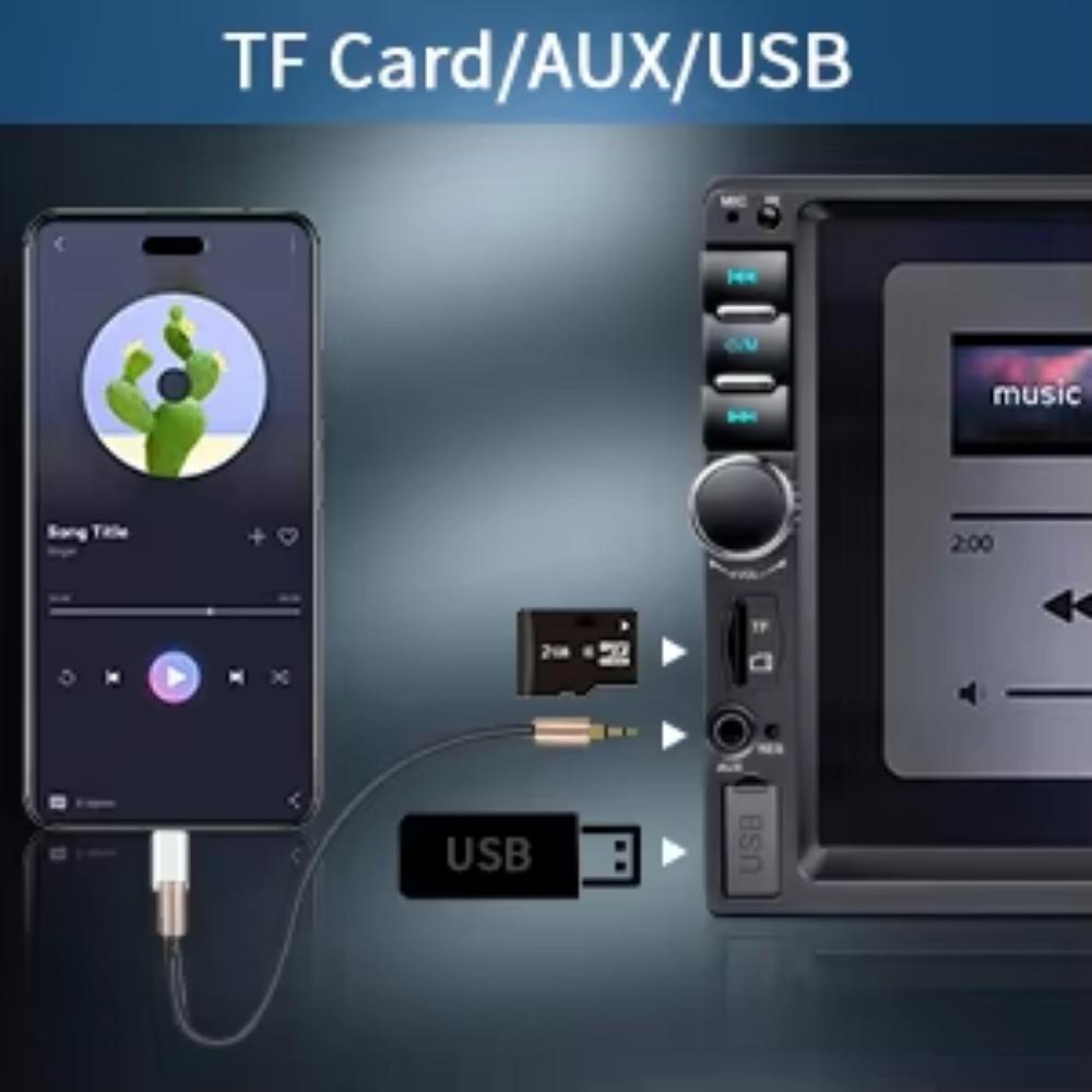 Универсальный 2 Din 7-дюймовый сенсорный экран стерео авто радио мультимедийный проигрыватель, зеркало заднего вида Link/FM/TF/MP5 автомобильная аудиосистема