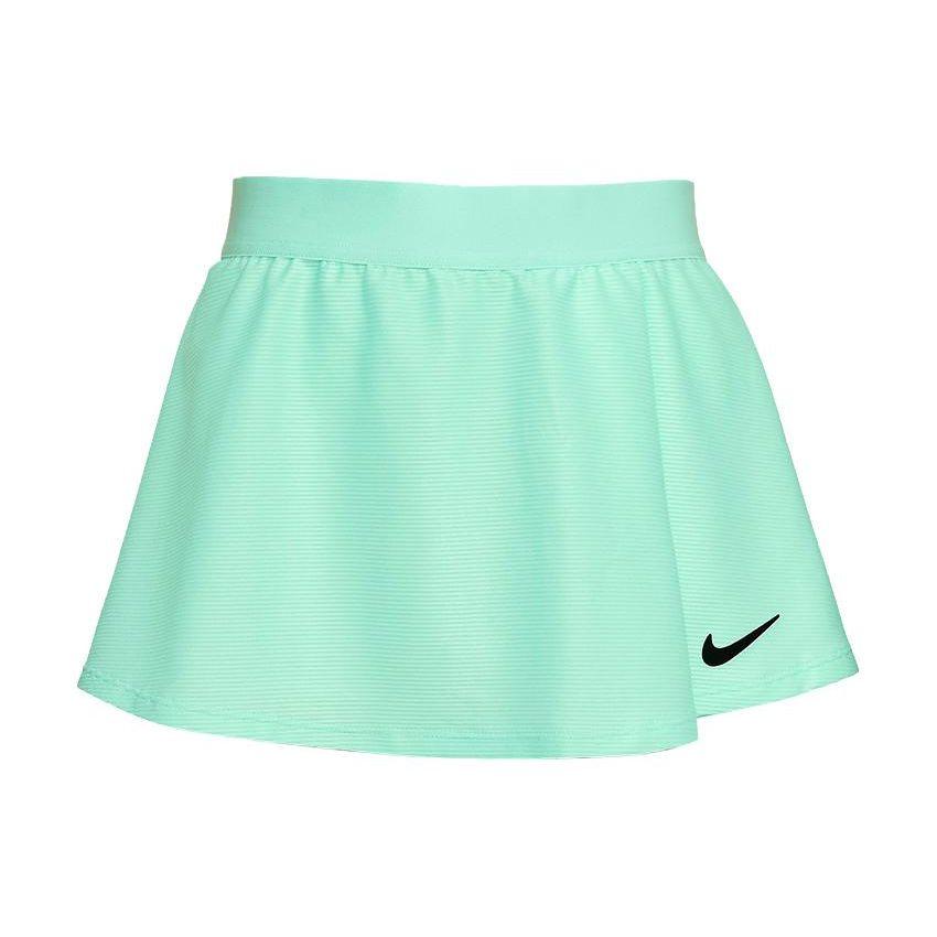 Nike Юбка с вышитым логотипом, быстросохнущая, спортивные шорты, детские шорты, зеленые CV7575-379