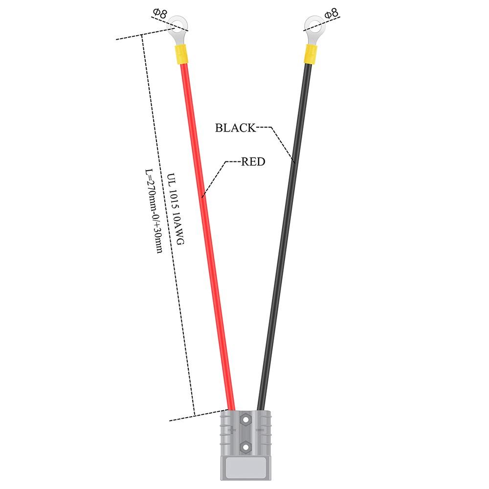 12AWG Wire Gauge Battery Quick Connector Battery Charging And Power Circuit Connection