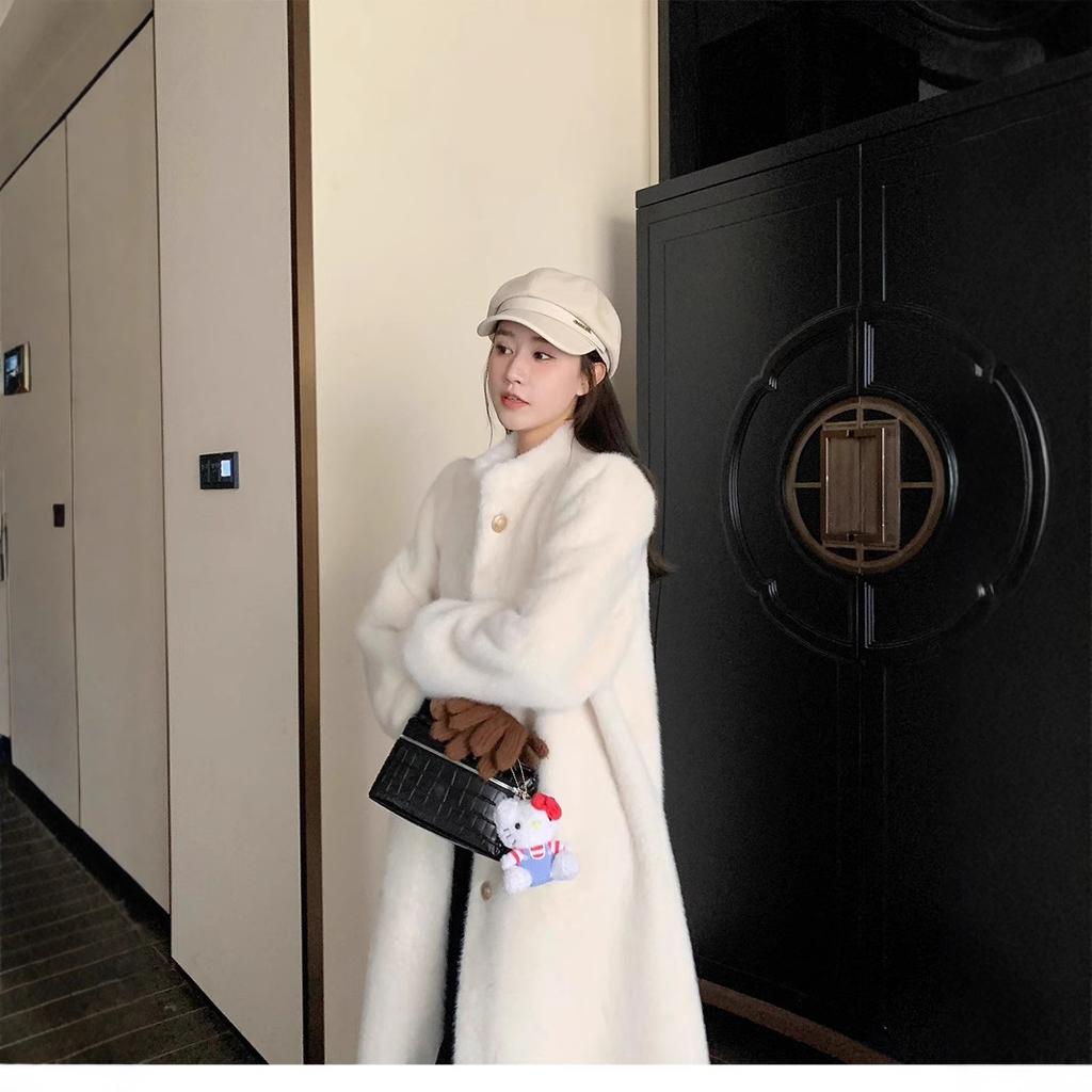 Coat Women's Autumn and Winter New Coat Women's Long Style High Sense