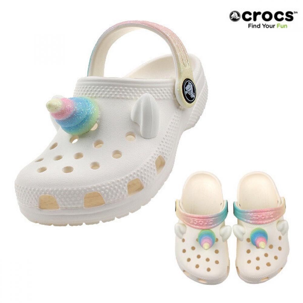 Crocs Crocs Classic Rainbow Unicorn Clog для малышей 209701 0wv