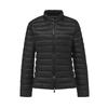 The new European station women's short slim-fitting waist fashion stand-up collar ribs strip down jacket is casual and light
