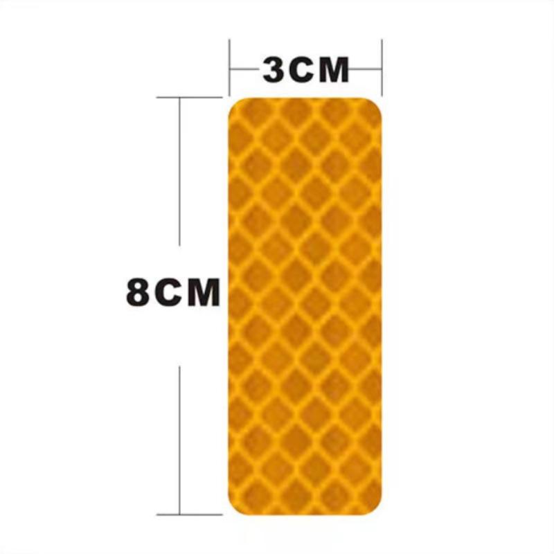 1/5/10PCS Car Bumper Reflective Stickers Reflective Warning Strip Tape Secure Reflector Stickers Decals