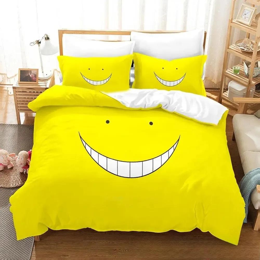 Anime Assassination Classroom KoroSensei Bedding Collection Boys Girls Twin Queen King Size Duvet Cover Pillowcase Bed Boys Adult