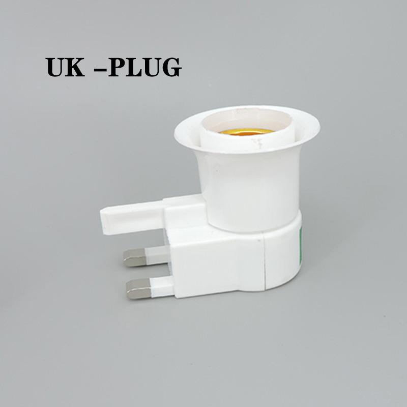5pcs AC 220v E26 E27 To US EU UK Power Plug LED Bulb Holder Base Socket To E27 Plug Screw Lamp Light Adapter Converter Connector