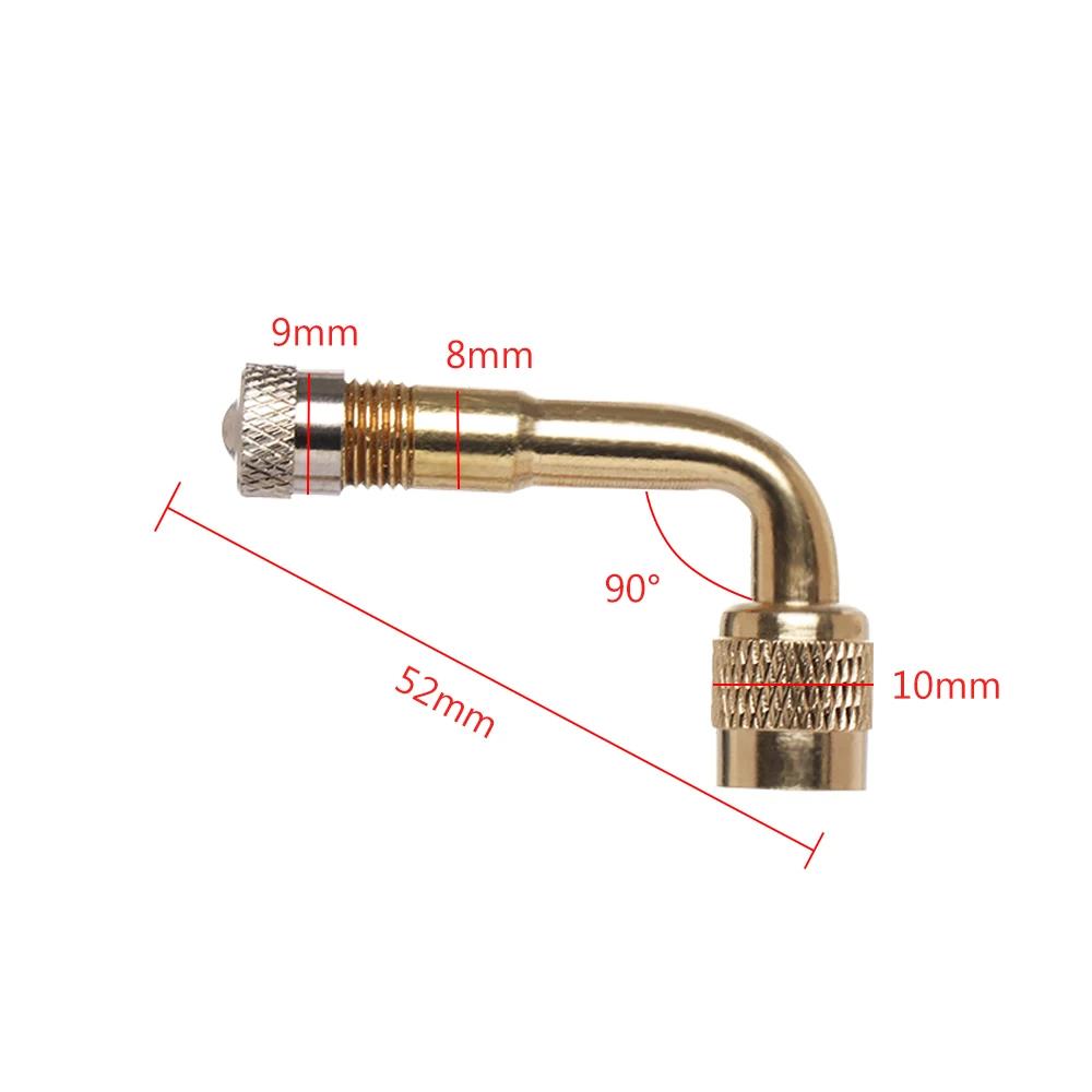 1-5PC 45/90/135 Degree Angle Bent Brass Air Tyre Valve Stem with Extension Adapter for Car Truck Motorcycle Cycling Accessories Valve Stems 1