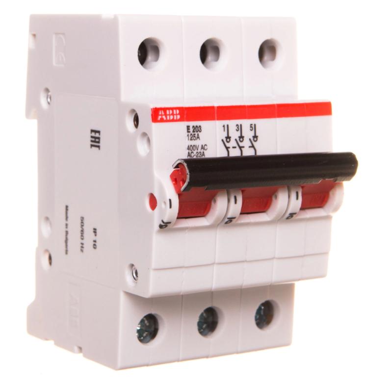 Modular Switch Disconnector 125A 3P E203/125A 2Cde283001R0125