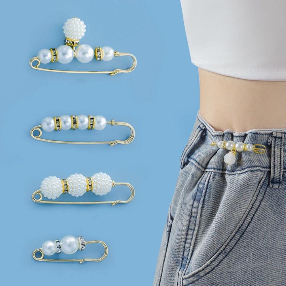 Tightening Pin Accessories Waist Pin Brooch Waistband Pin Clothing Brooches Set Dress Shawl Clips