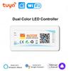 Tuya Smart WiFi LED Controller DC5V-24V RGB/RGBW/RGBCCT Single Color Dimmer LED Strip Remote Control Work with Alexa Google home