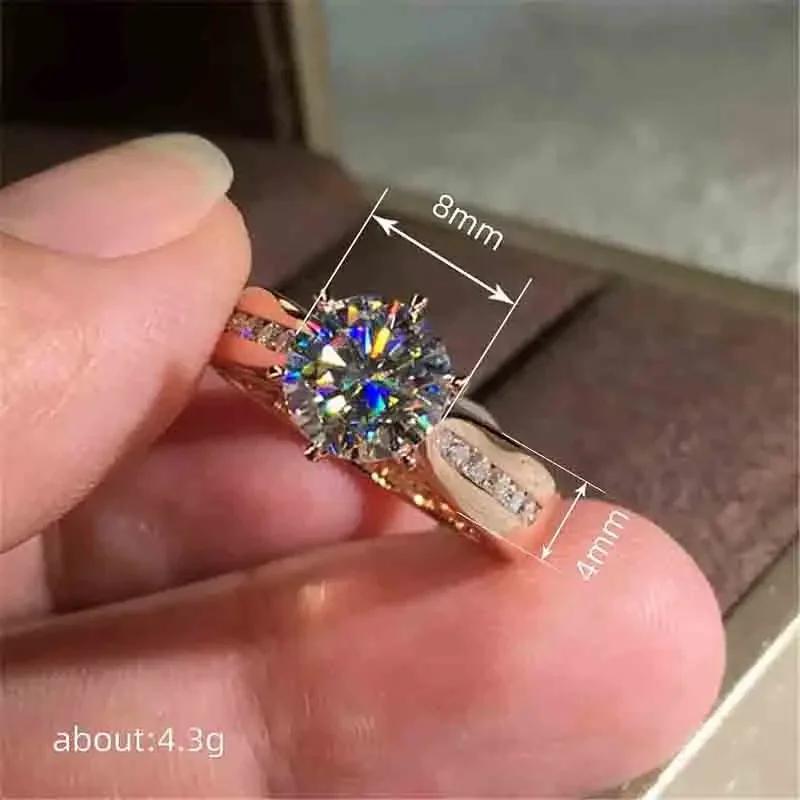 Новое Классическое Элегантное Модное Кольцо Для Женщин С Цирконами Сияющее Помолвочное Свадебное Ювелирные Аксессуары