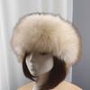 Winter Basin Hat Faux Fur Lined Hollow Top Foldable Warmth Retention Fuzzy
