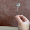 4Pcs 304 Stainless Steel Fruit Stick Shell Pearl Design Wine Needle Cocktail Pick  Bar
