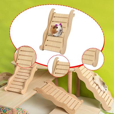Деревянная лесенка для хомяка, клетка для кролика, пандус, игрушка для скалолазания, карликовый мост, лесенка, мост, для