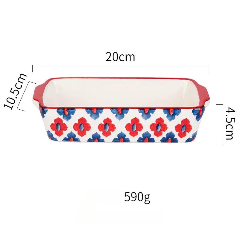 Керамическая форма для выпечки, противень для запекания лазаньи, прямоугольная форма, форма для выпечки с ручкой, духовка, кухонный инструмент для выпечки, противень для выпечки