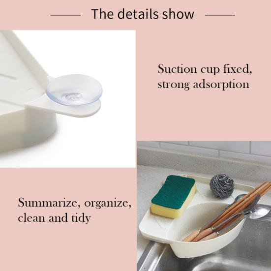 Держатель для кухонной мойки Сливная треугольная полка для хранения мусора Угловая корзина