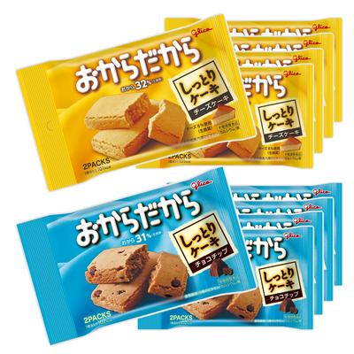 Набор assortment Glico Okara Kara 2 вида 5 штук Шоколадная крошка и Чизкейк