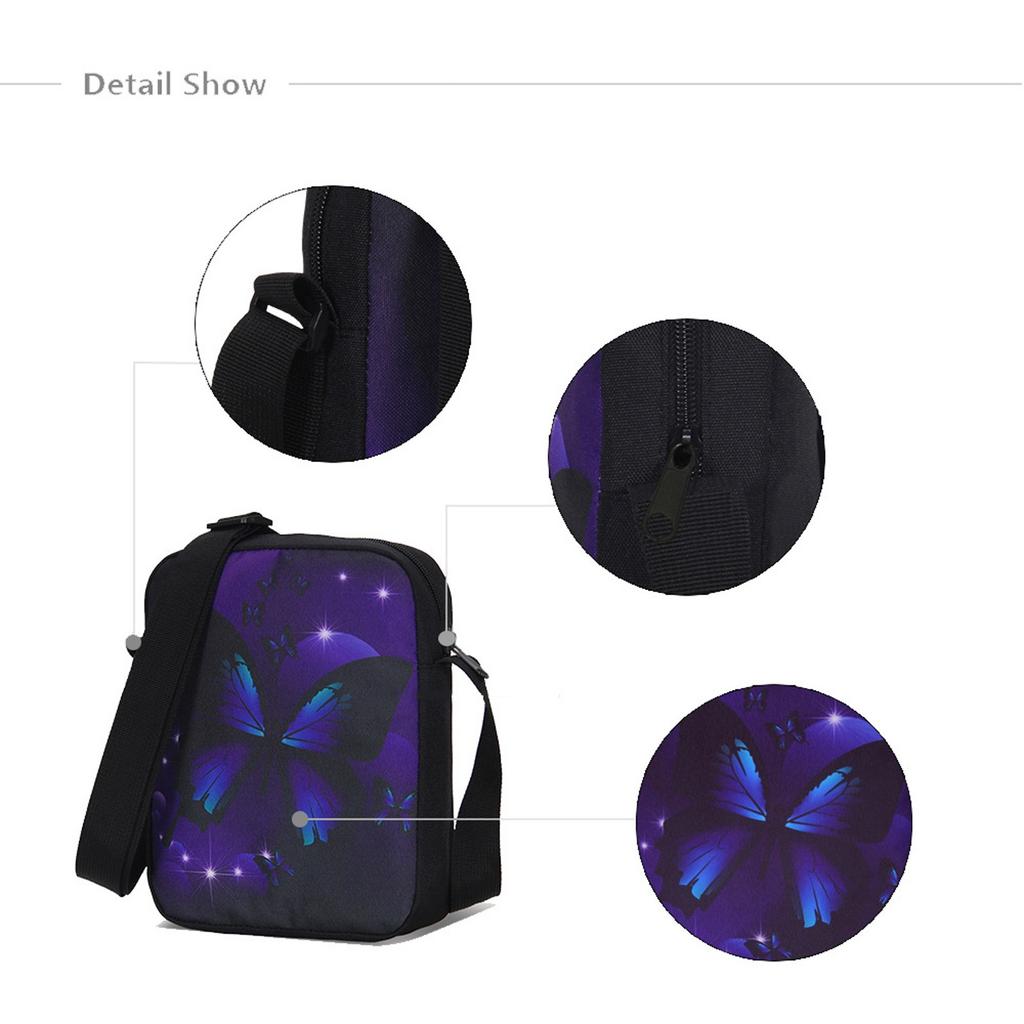 Backpack Cartoon Devil Anime Lightweight Travel Casual Backpack Laptop Bag School Bag Three-piece Set
