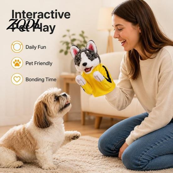 Durable Chew Toys for Dogs Boxing Animal Hand Puppet, Plush Shark Dinosaur Dog Toy Pets, Interactive Pet Bonding And Training Aid Play Prop,